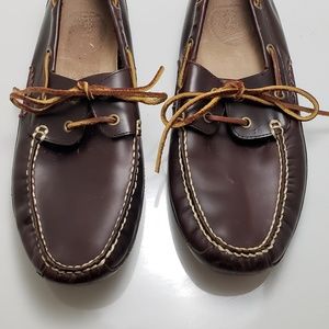 Ralph Lauren Brown Leather Moccasin Sz 10